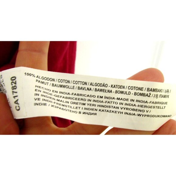 BSK Casual Connection by Bershka Women One Shoulder Top - Medium Cotton Red NWT - Picture 10 of 16